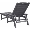 Solstol Ljusgrå 53x162x98.5 cm HDPE vidaXL 53 x 195.5 x 98.5 cm – miniatyr 6