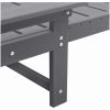 Solstol Ljusgrå 53x162x98.5 cm HDPE vidaXL 53 x 195.5 x 98.5 cm – miniatyr 7