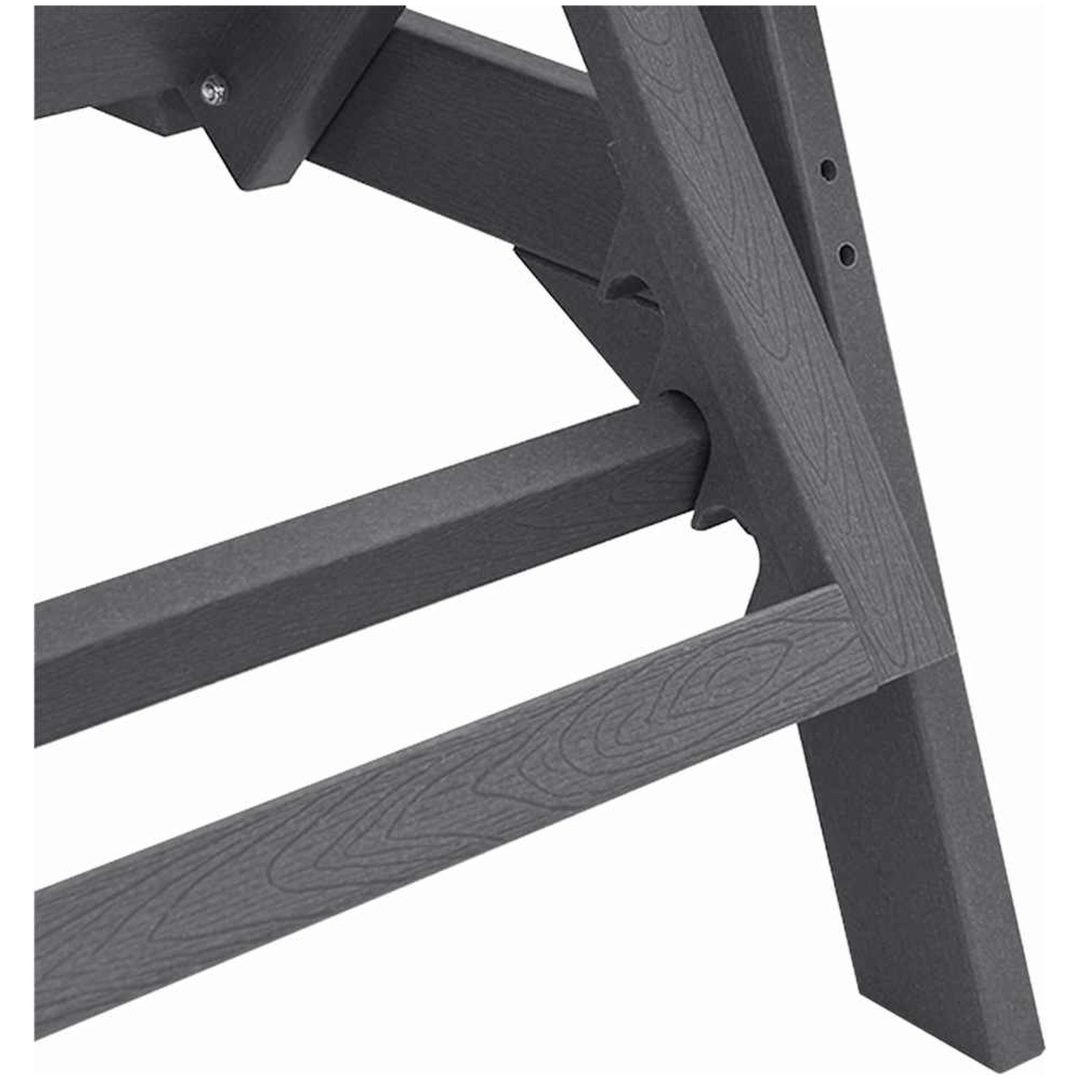 Solstol Ljusgrå 53x162x98.5 cm HDPE vidaXL 53 x 195.5 x 98.5 cm – bild 8