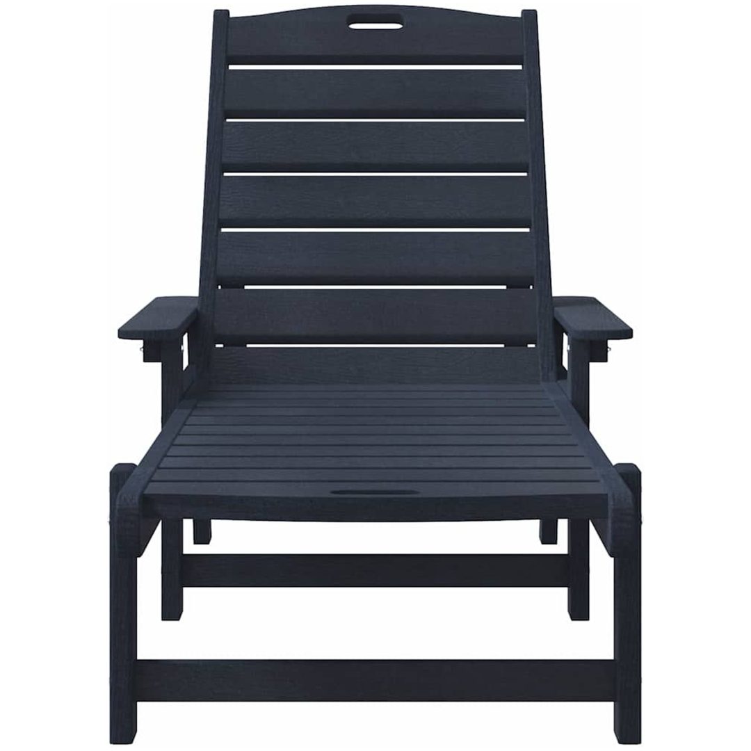 Solstol Marinblå 53x162x98.5 cm HDPE vidaXL 53 x 195.5 x 98.5 cm – bild 4