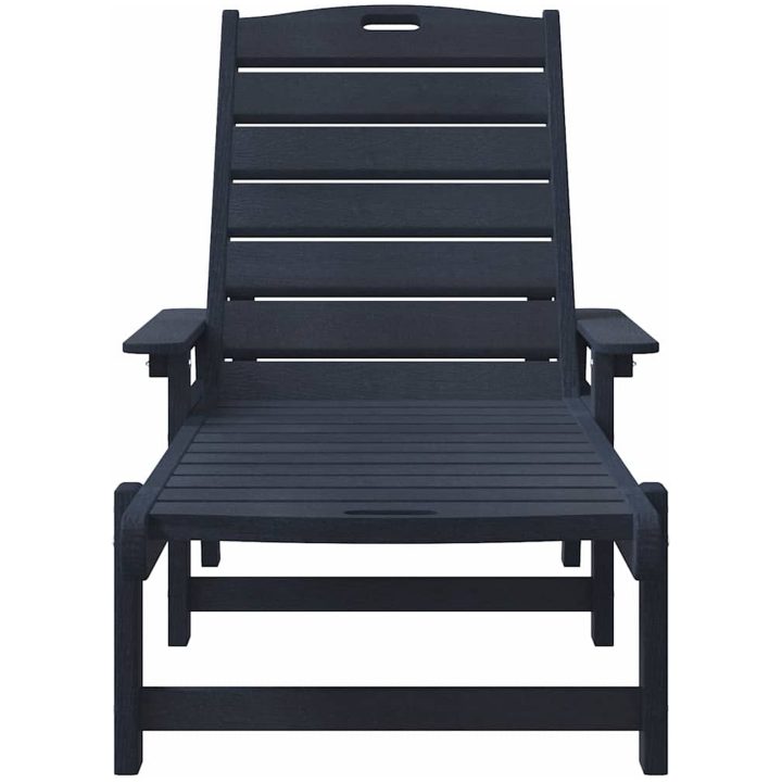 Solstol Marinblå 53x162x98.5 cm HDPE vidaXL 53 x 195.5 x 98.5 cm – bild 4