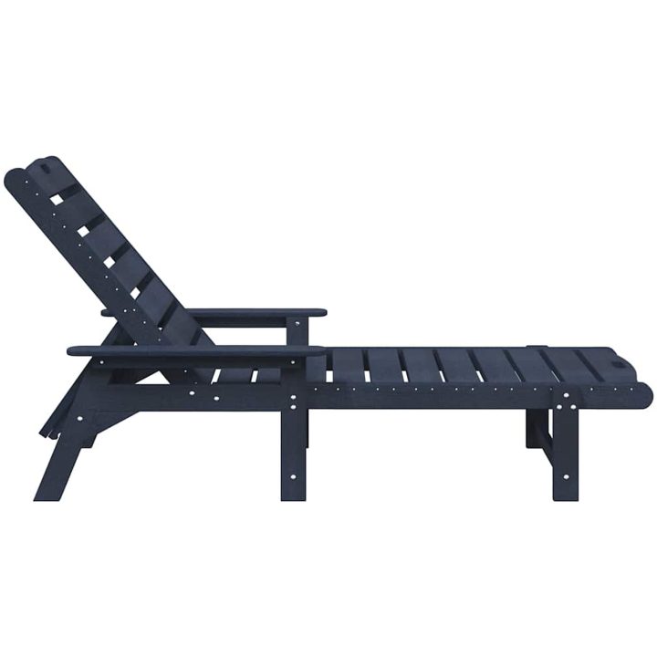 Solstol Marinblå 53x162x98.5 cm HDPE vidaXL 53 x 195.5 x 98.5 cm – bild 5