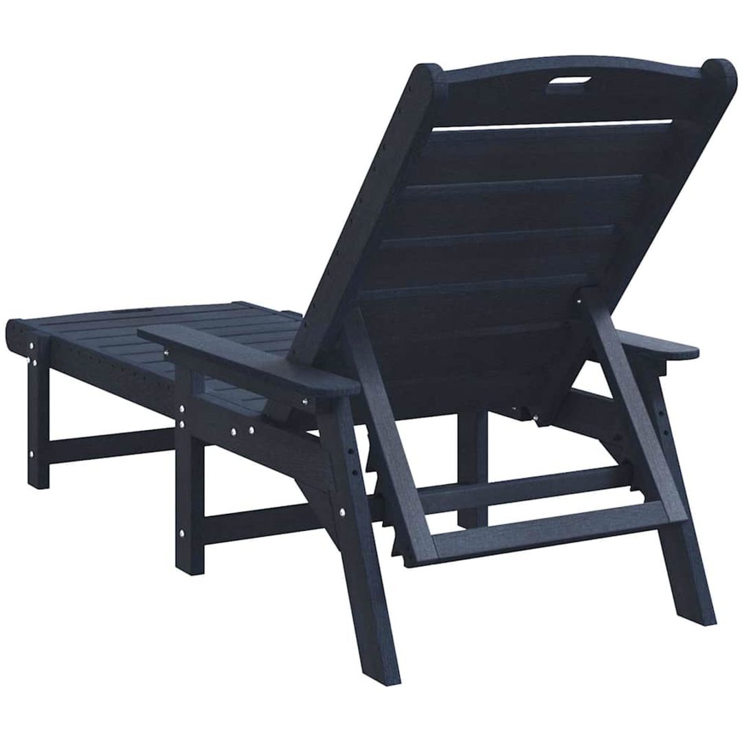Solstol Marinblå 53x162x98.5 cm HDPE vidaXL 53 x 195.5 x 98.5 cm – bild 6