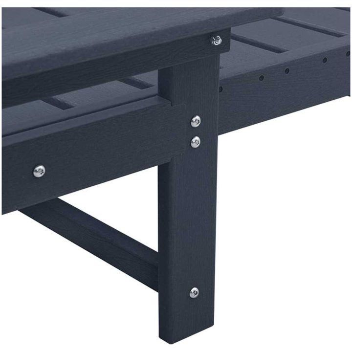 Solstol Marinblå 53x162x98.5 cm HDPE vidaXL 53 x 195.5 x 98.5 cm – bild 7