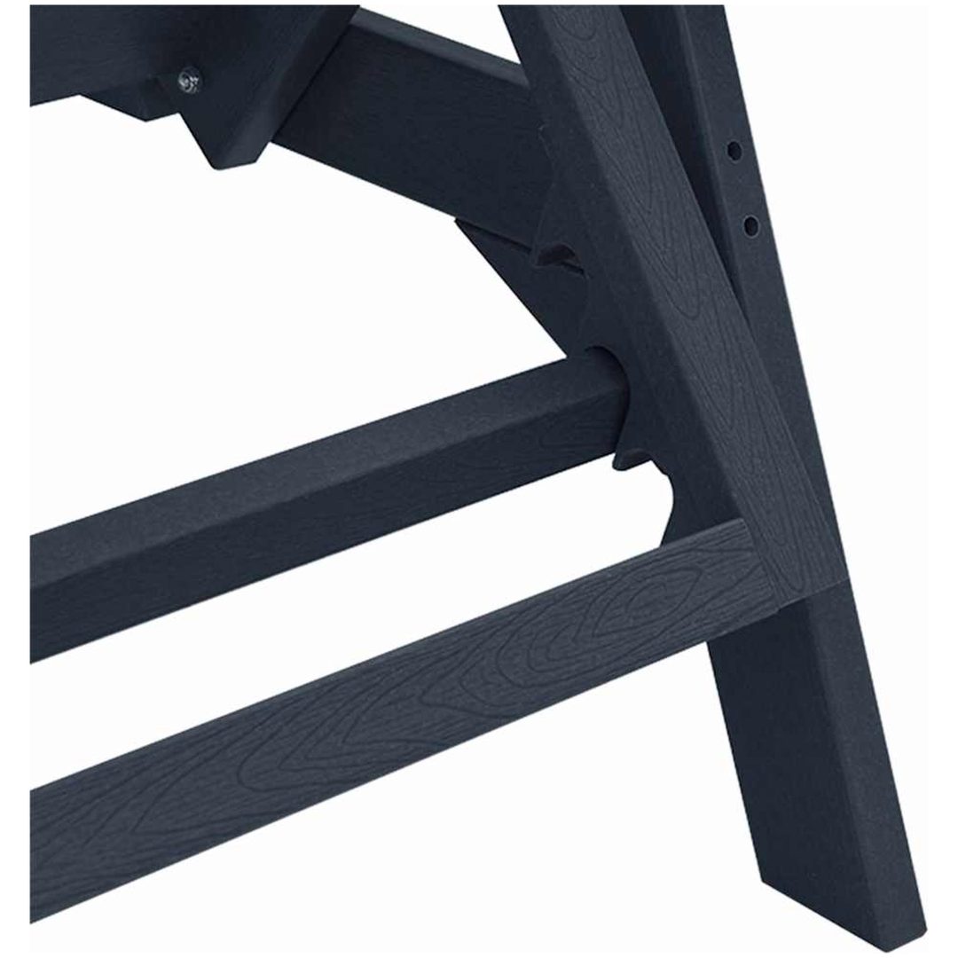 Solstol Marinblå 53x162x98.5 cm HDPE vidaXL 53 x 195.5 x 98.5 cm – bild 8