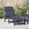 Solstol Marinblå 53x162x98.5 cm HDPE vidaXL 53 x 195.5 x 98.5 cm – miniatyr 1