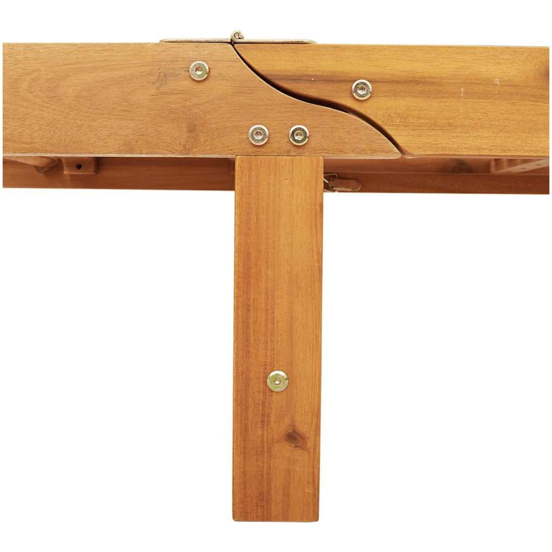 Solstol med bord massivt trä akacia vidaXL – bild 12