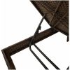 Solstol med dyna brun 55x200x44cm konstrotting vidaXL – miniatyr 9