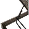 Solstol med dyna grå 55x200x44cm konstrotting vidaXL – miniatyr 9