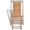 Solstol med fotstöd bambu vidaXL – miniatyr 2