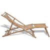 Solstol med fotstöd bambu vidaXL – miniatyr 3