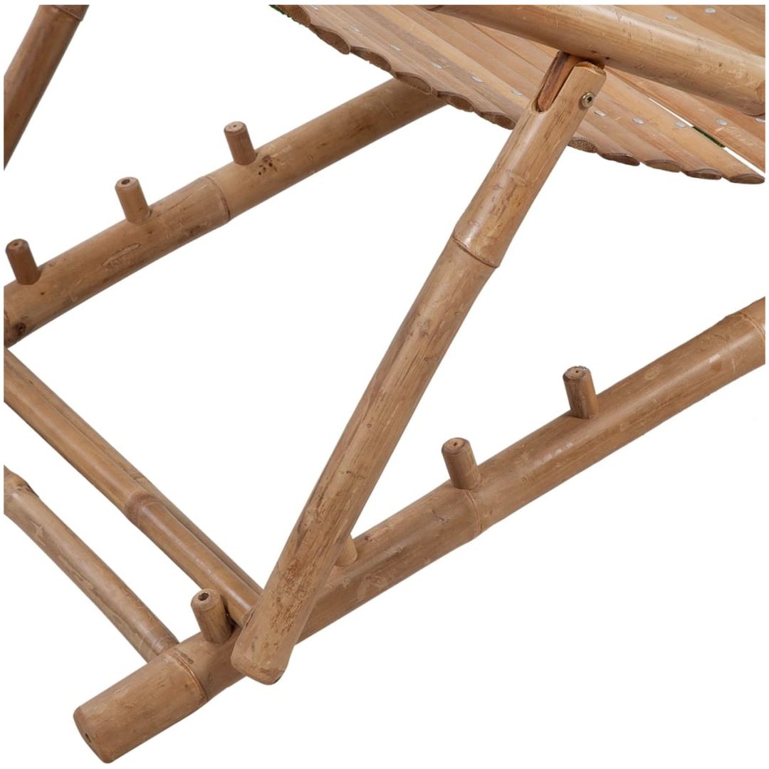 Solstol med fotstöd bambu vidaXL – bild 4