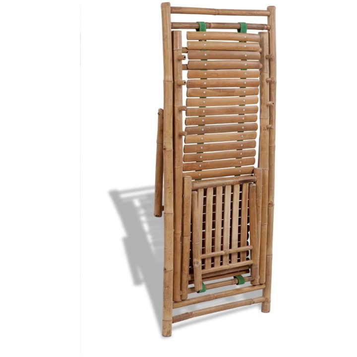 Solstol med fotstöd bambu vidaXL – bild 5