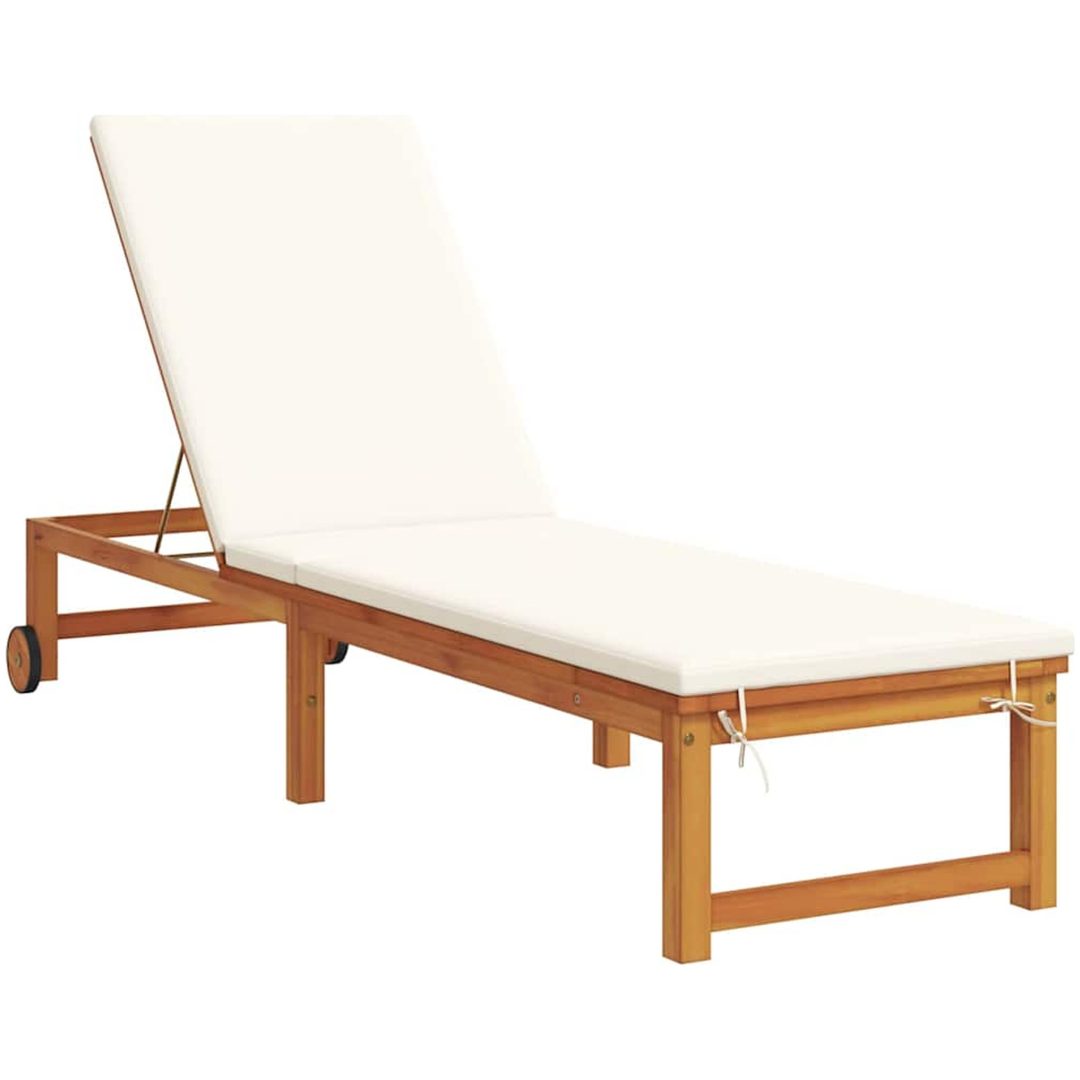 Solstol med Grädddynor Solid Trä Acacia vidaXL Standard – bild 2