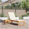 Solstol med Grädddynor Solid Trä Acacia vidaXL Standard – miniatyr 3