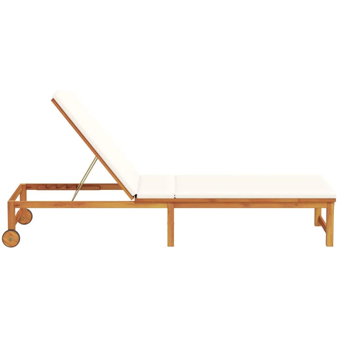 Solstol med Grädddynor Solid Trä Acacia vidaXL Standard – bild 5