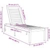Solstol med hjul 207x58x35 cm Massivt akaciaträ & Rostfritt stål vidaXL 205 x 53 x 100 cm – miniatyr 10