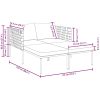Solstol med kuddar för 2 personer Anthracit Stål vidaXL 115 x 153 x 69.5 cm – miniatyr 11