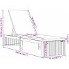 Solstol med Kudde 200x55x30 cm Massivt Akaciaträ vidaXL 200 x 55 x 94 cm – miniatyr 11