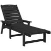 Solstol Svart 53x162x98.5 cm HDPE vidaXL 53 x 195.5 x 98.5 cm – miniatyr 2