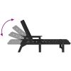 Solstol Svart 53x162x98.5 cm HDPE vidaXL 53 x 195.5 x 98.5 cm – miniatyr 9