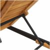 Solstol Svart Massivt Akaciaträ vidaXL 200 x 55 x 35 cm – miniatyr 9
