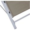 Solstol textilen och aluminium taupe vidaXL – miniatyr 5
