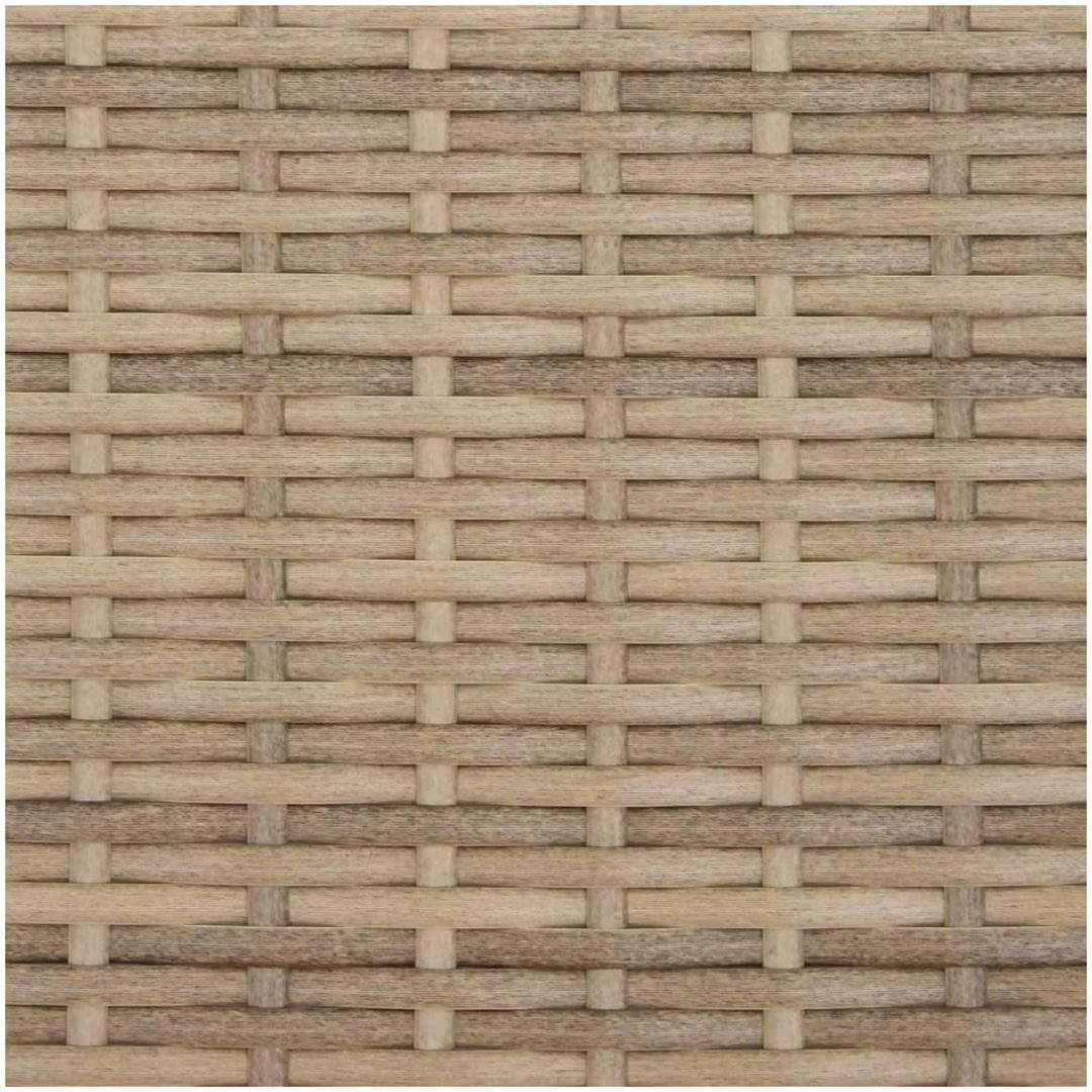 Solstolar 2 st med bord beige konstrotting vidaXL – bild 11