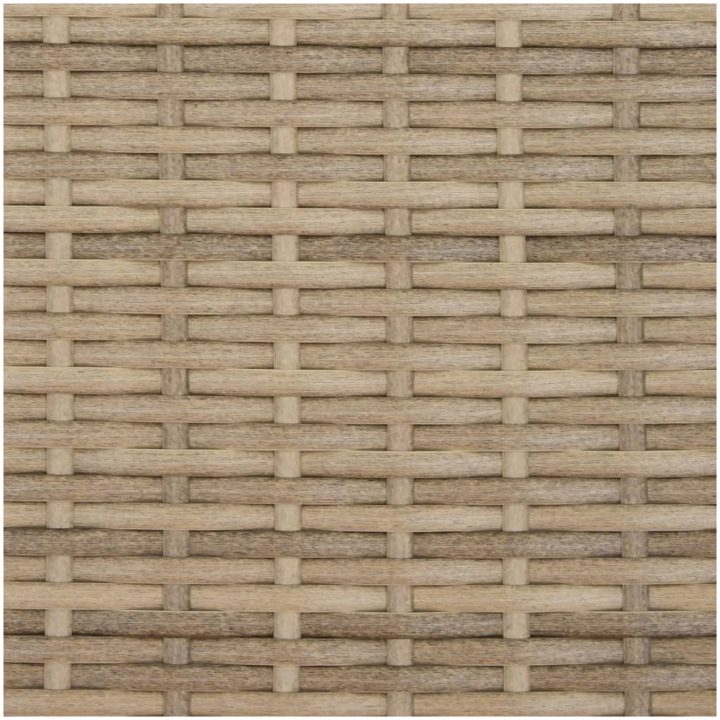 Solstolar 2 st med bord beige konstrotting vidaXL – bild 11