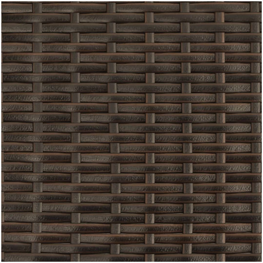 Solstolar 2 st med bord brun konstrotting vidaXL – bild 11