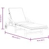 Solstolar 2 st med kuddar 200x68x83 cm massivt akaciaträ vidaXL – miniatyr 6