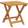 Solstolar 2 st med Kuddar och Bord Röd Solid Akaciaträ vidaXL 200 x 67 x 84 cm – miniatyr 5