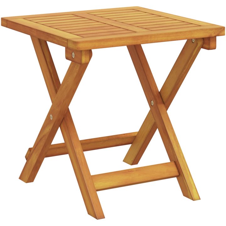 Solstolar 2 st med Kuddar och Bord Röd Solid Akaciaträ vidaXL 200 x 67 x 84 cm – bild 5