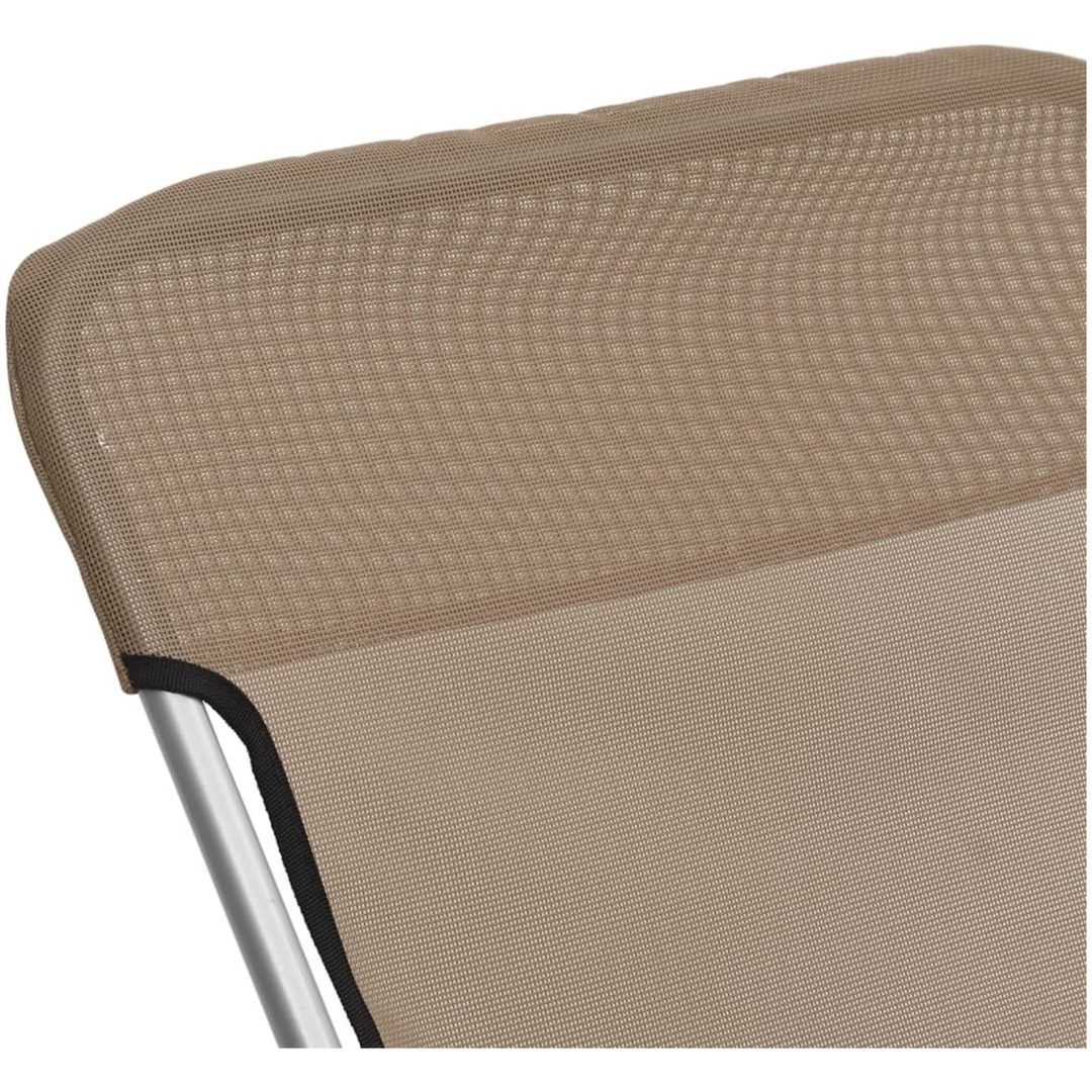 Solstolar fällbara 2 st taupe textilen & pulverlackerat stål vidaXL – bild 9