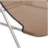 Solstolar fällbara 2 st taupe textilen & pulverlackerat stål vidaXL – miniatyr 10