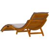 Solstolar med kuddar 2 st Taupe Massivt akaciaträ vidaXL 184 x 55 x 65 cm – miniatyr 5