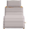Solstolar med kuddar 2 st Taupe Massivt akaciaträ vidaXL 184 x 55 x 65 cm – miniatyr 6