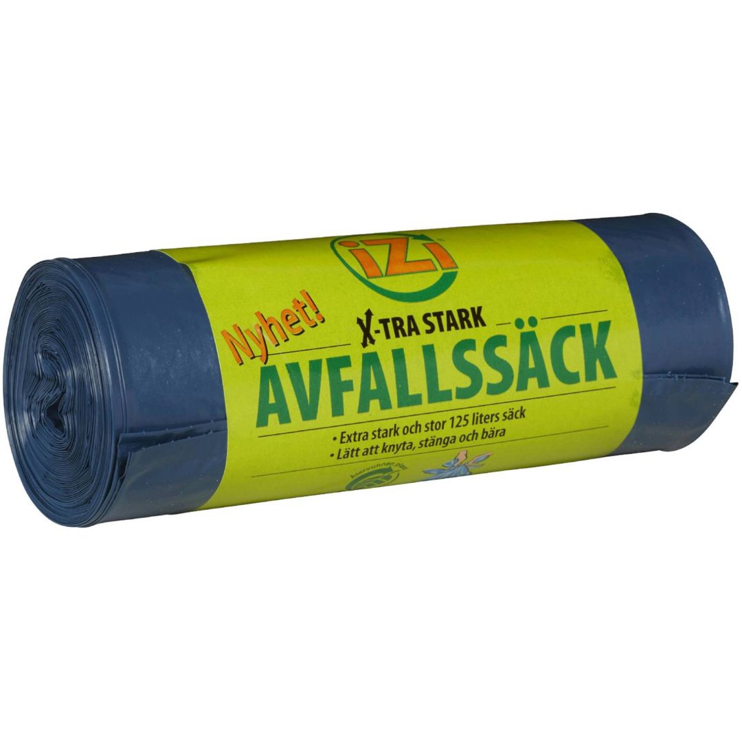 Sopsäck Plast Med Knythandtag Blå NONAME SOPSÄCK PLAST KNY IZI 125L BLÅ – bild 3