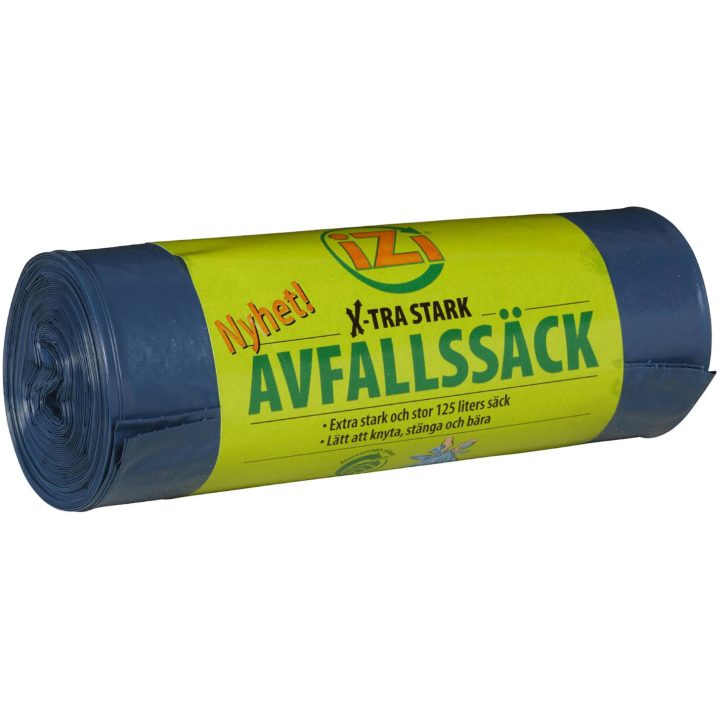 Sopsäck Plast Med Knythandtag Blå NONAME SOPSÄCK PLAST KNY IZI 125L BLÅ – bild 3