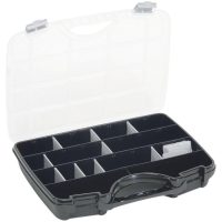 Sortimentbox A46 Svart/silver RAACO