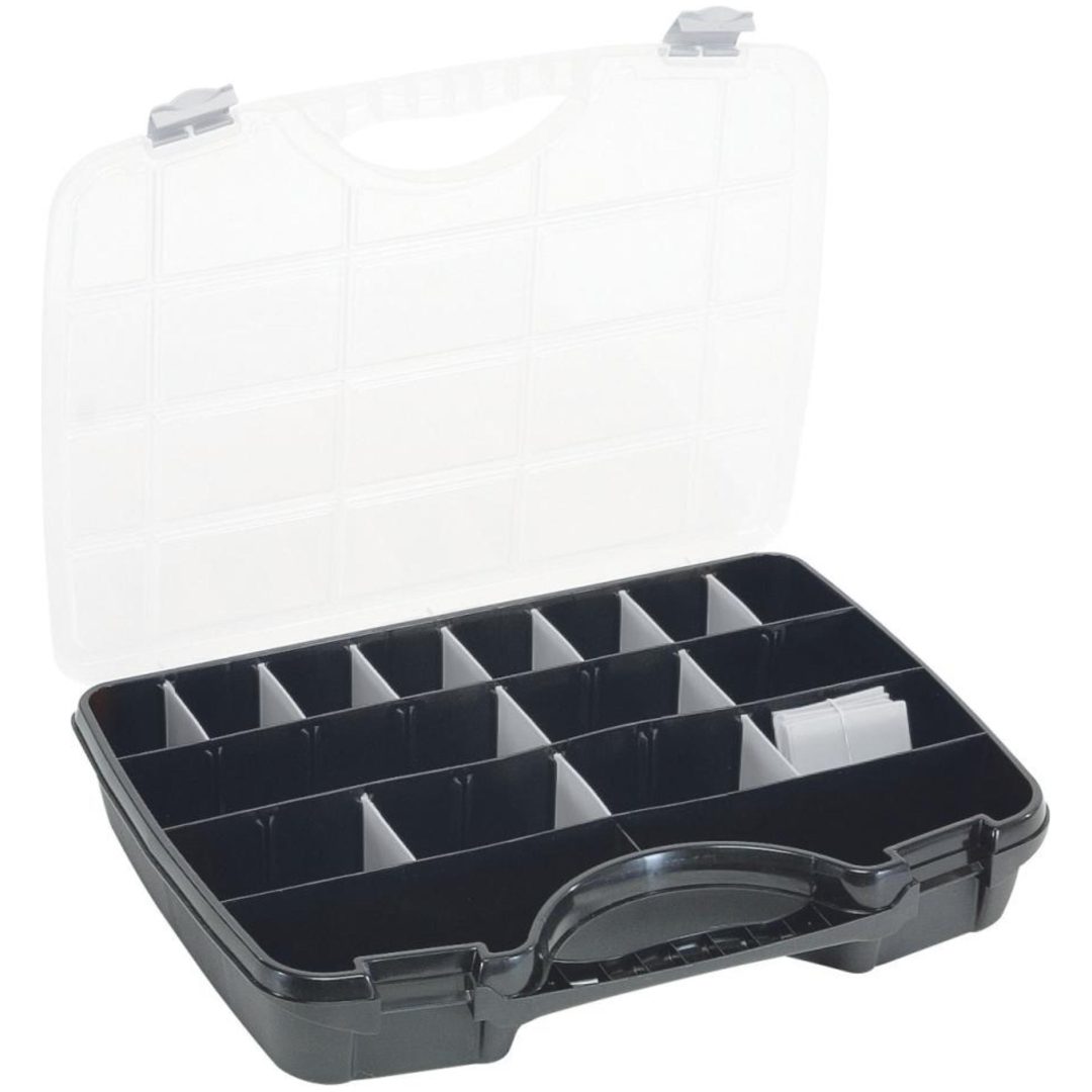 Sortimentbox A47 Svart/silver RAACO Bredd: 460 mm