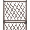 Spaljé med 1 kruka upphöjd konstrotting brun vidaXL 30 x 30 x 107 cm – miniatyr 5