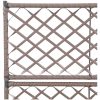Spaljé med 2 krukor upphöjd konstrotting brun vidaXL 58 x 30 x 107 cm – miniatyr 5