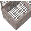 Spaljé med 2 krukor upphöjd konstrotting brun vidaXL 58 x 30 x 107 cm – miniatyr 6