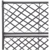 Spaljé med 2 krukor upphöjd konstrotting svart vidaXL 58 x 30 x 107 cm – miniatyr 5