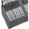 Spaljé med 2 krukor upphöjd konstrotting svart vidaXL 58 x 30 x 107 cm – miniatyr 6