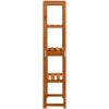 Spaljé med hyllor 55x30x140 cm massivt granträ vidaXL – miniatyr 4