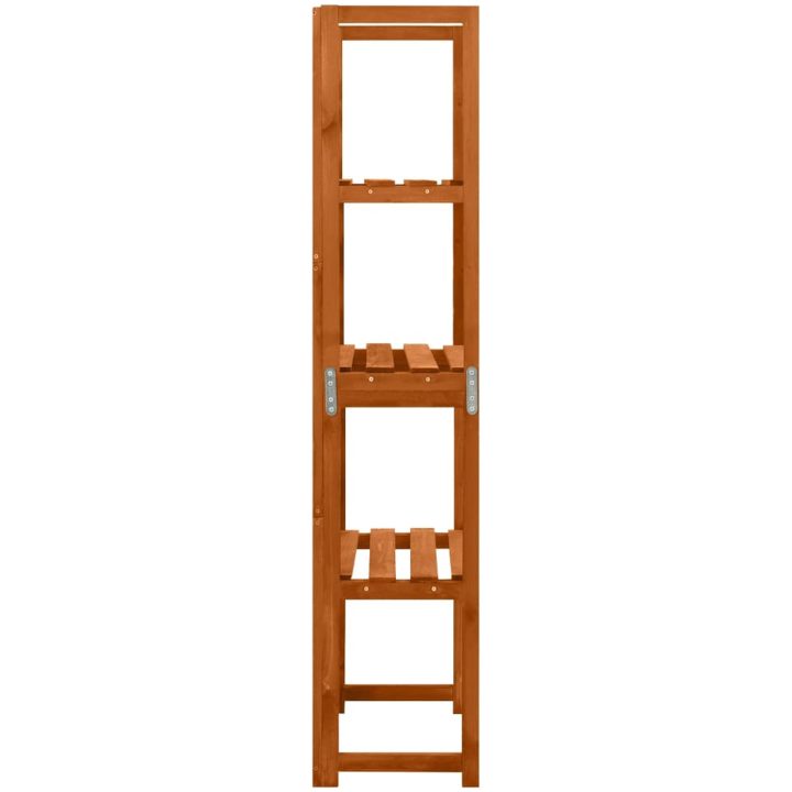 Spaljé med hyllor 55x30x140 cm massivt granträ vidaXL – bild 4