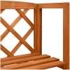 Spaljé med hyllor 55x30x140 cm massivt granträ vidaXL – miniatyr 5