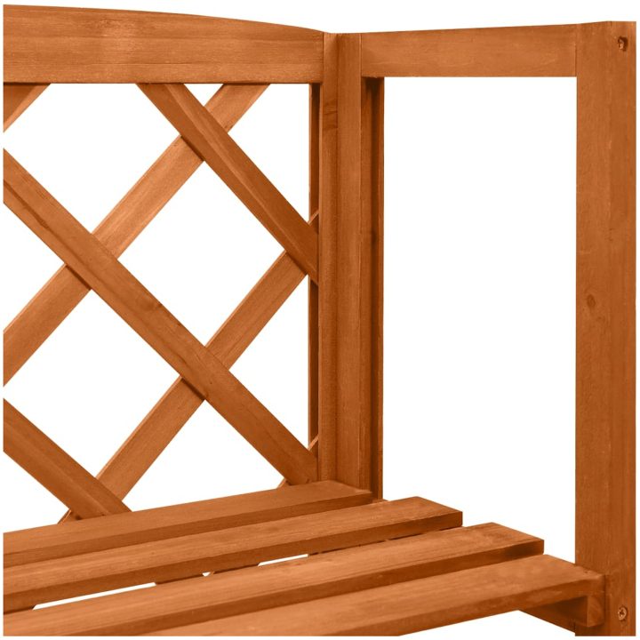 Spaljé med hyllor 55x30x140 cm massivt granträ vidaXL – bild 5